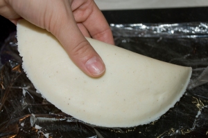 Carefully Remove from Cling Wrap