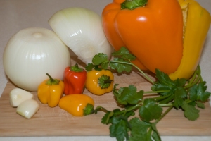 Ingredients for the Sofrito