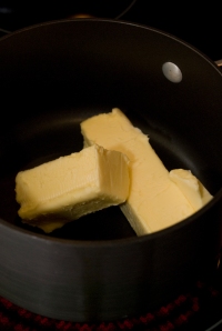 Melt the butter or margarine